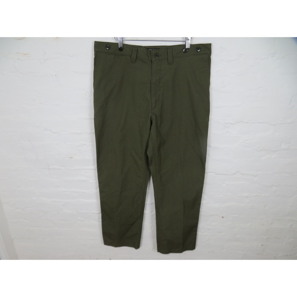 Filson Dry Shelter Cloth Pants Mens 38x30 Green Canvas Chino Workwear 11010763